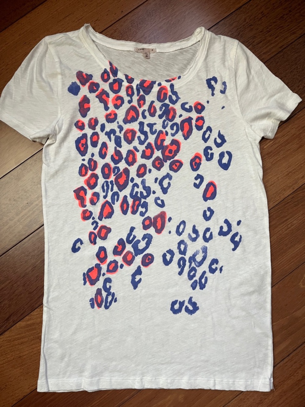 NWOT J. Crew Neon Leopard Print Tee